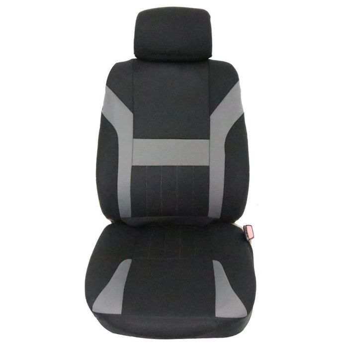 Seat Cover Black/Gray-8PCS