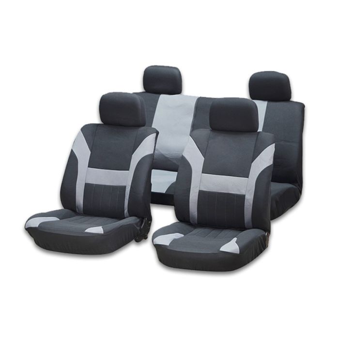 Seat Cover Black/Gray-8PCS