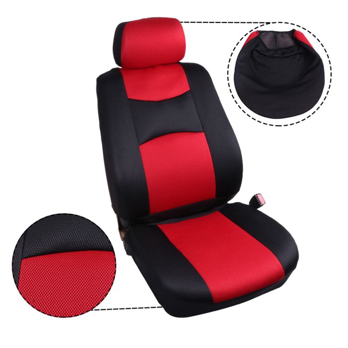 Car Auto Seat Covers w/Headrest Covers Polyester 4MM Padding For Ford 110748