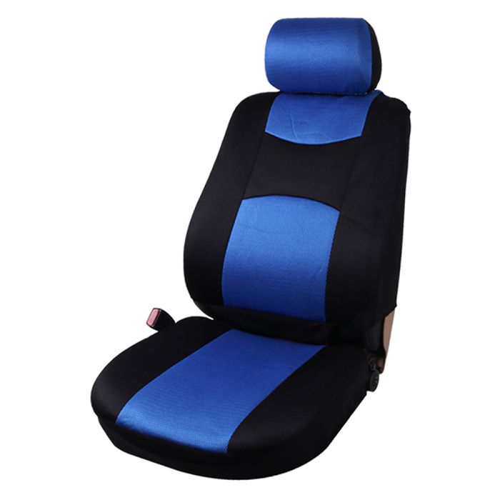 Car Seat Cover Blue/Black-8PCS 