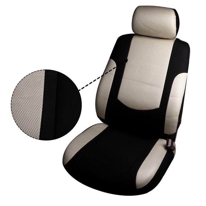 Seat Cover Black/Beige-10PCS