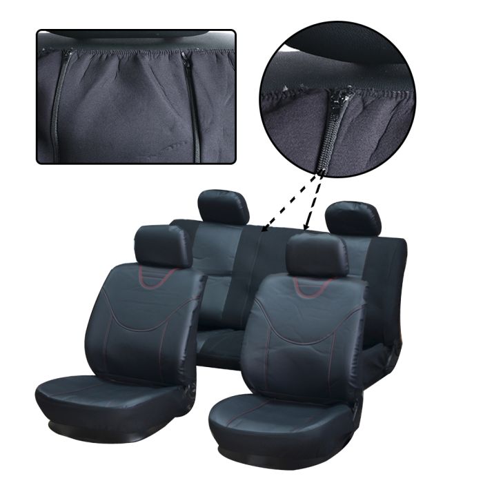 Automotive Seat Cover Black-10PCS 