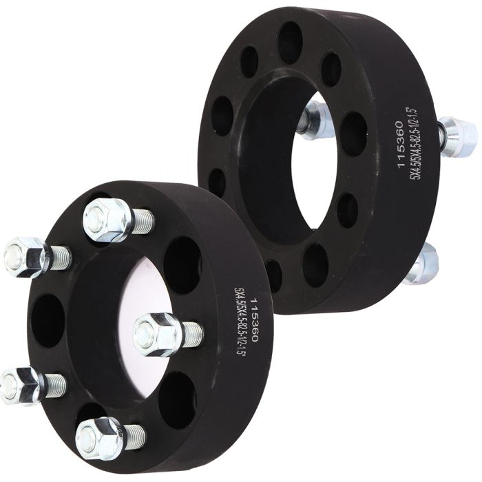 1.5 inch 38mm Thick 5x4.5 Black Wheel Spacers(82.5mm Bore, 1/2