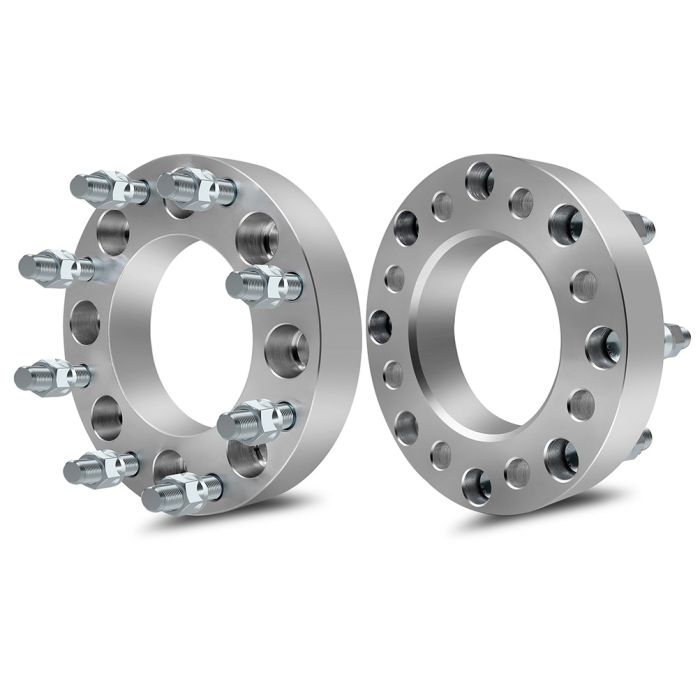 2x 2" Wheel Spacers – 8x6.5 Bolt Pattern, 14x1.5 Thread – For Chevy/GMC K2500 C3500
