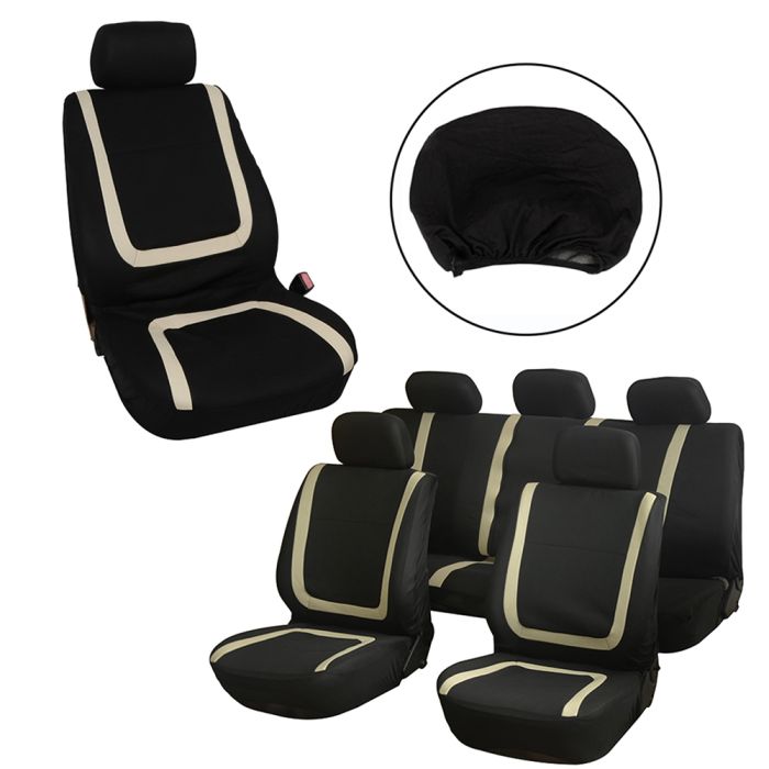 Seat Cover Beige-9PCS 