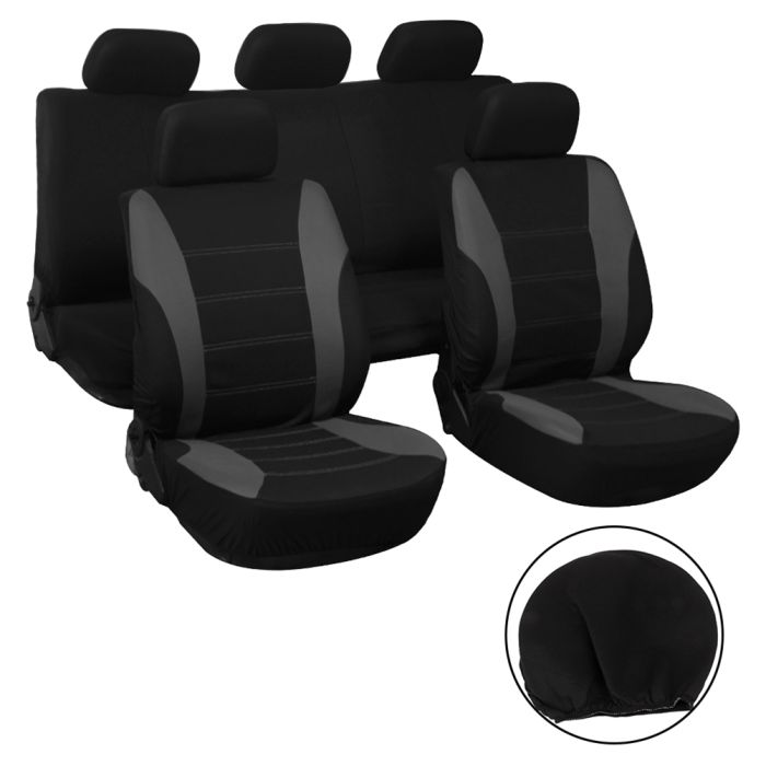 Car Interior Seat Covers Full Set Headrest For Jeep Cherokee Renegade Mitsubishi 116107