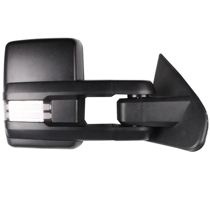 Tow Mirrors with Running Lights For 14-18 GMC Sierra 1500 Chevrolet Silverado 1500 