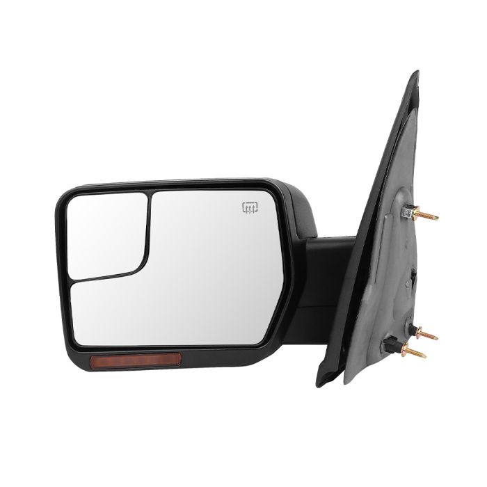 2004-2014 Ford F150 Towing Mirror With Puddle Lamp Power Control Heated Manual Folding Reflector Driver Side