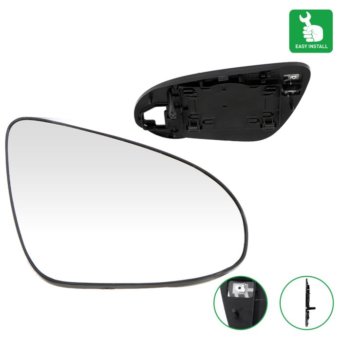 Passenger Side Mirror Glass Heated(8K0949102E-AUT) Fit for Toyota- 1 Piece