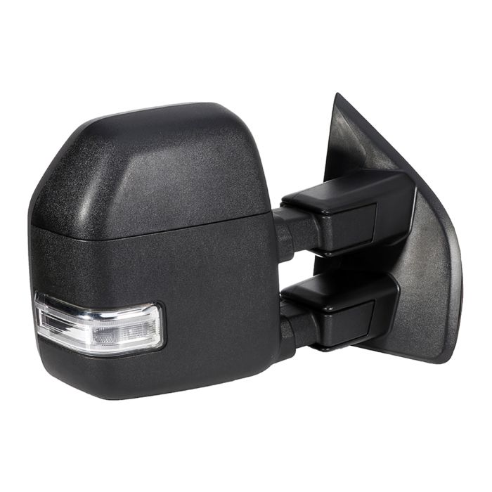 Power Heated Towing Mirrors For 17-20 Ford F250-F550 Super Duty w/ Auxiliary Lamp Blind Spot Temperature Sensor