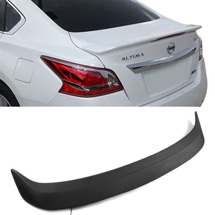 For 2013-2015 Nissan Altima Sedan Black Trunk Spoiler Wing ABS Plastic