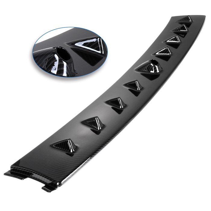 For Mitsubishi Lancer EVO 8 9 Carbon Look Style Shark Fin Rear Roof Spoiler