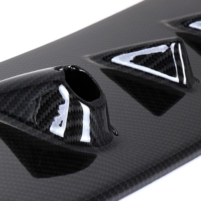 For Mitsubishi Lancer EVO 8 9 Carbon Look Style Shark Fin Rear Roof Spoiler