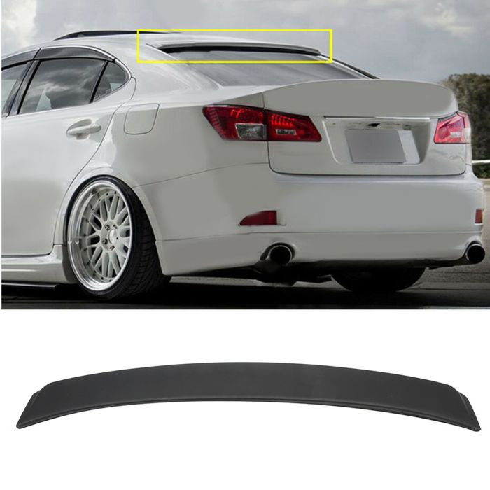 Rear Window Visor Roof Spoiler For 2007-2013 Lexus IS250 IS350 ISF Sedan