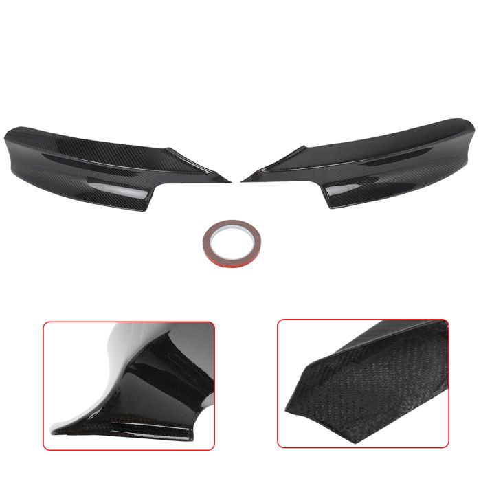 2012-2018 BMW F30 Sedan M Style Front Bumper Real Carbon Fiber Splitter - 2PCS