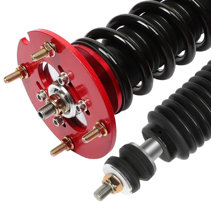 Red Coilovers Suspension Set For 2005-2014 Ford Mustang Adjustment Height Struts Shocks
