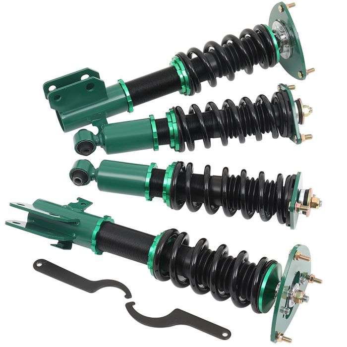 Coilovers For 2009-2013 Subaru Forester – Full Strut & Spring Kit – Green Adjustable