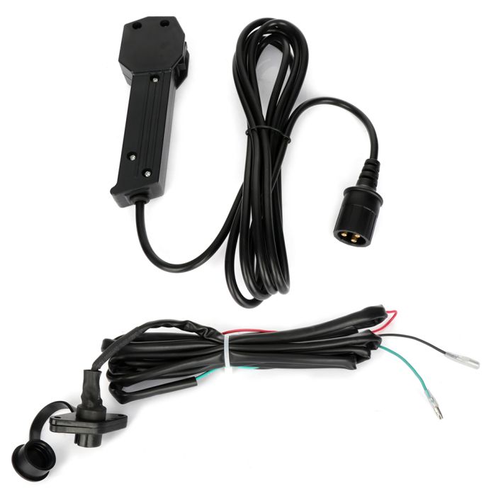 For ATV/UTV 12V Rubber Winch Corded Remote Control Kit Switch Universal