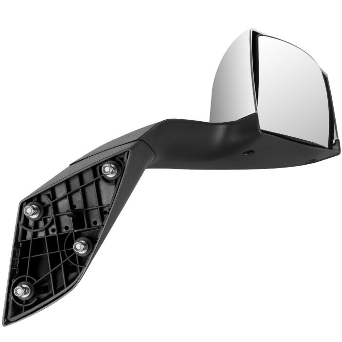 2004-2016 Volvo VNL Driver Side Towing Mirror With Chrome Hood Manual Adjustment 82361058,82361050