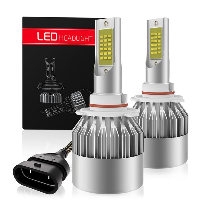 9005/HB3/H10 LED Headlight Bulb High Low Beam Fog Light Conversion Kit - 80W 6000K 10400LM 2Pcs