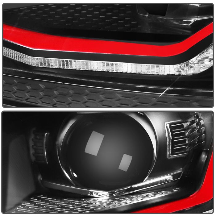 2014-2015 Volkswagen Golf MK7 LED DRL Headlights Assembly Projector Pair
