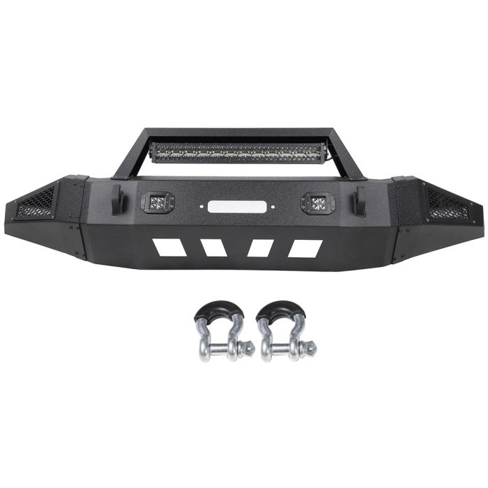 2007-2013 Toyota Tundra Heavy Solid Front w/ LED Light Bar D-rings