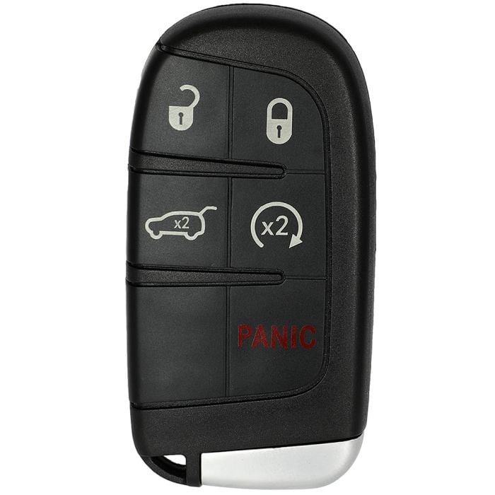 Uncut Key Fob Shell Case For 11-18 Dodge Charger 14-18 Jeep Grand Cherokee