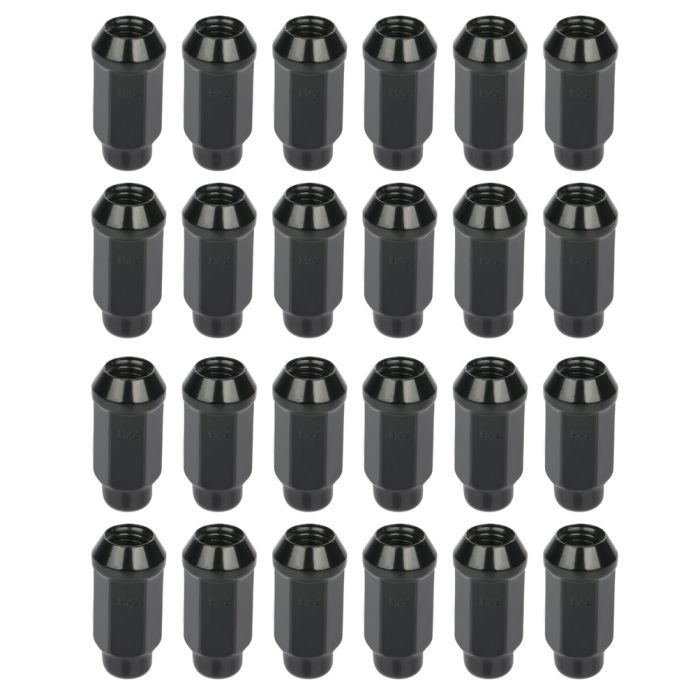 24 Pieces of Black Thread Pitch M14x2 Lug Nuts Fits Ford Expedition 1997-2014