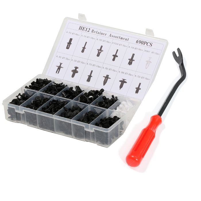 Car Push Pin Rivet Trim Clip Panel Retainer Kit For Chrysler -690 Pcs