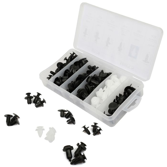 Car Push Pin Rivet Trim Clip Panel Retainer Kit For Honda -100 Pcs