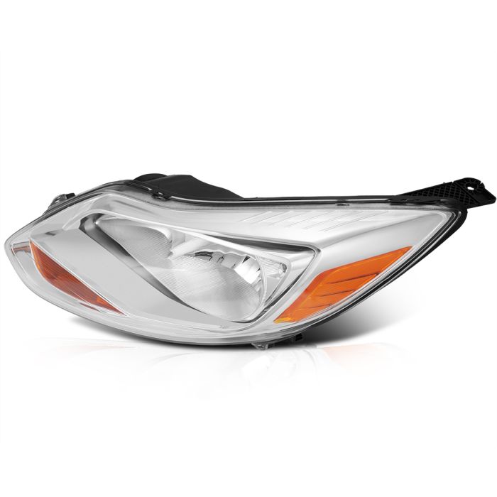 2012-2014 Ford Focus Headlight Assembly Driver and Passenger Side Chrome Housing