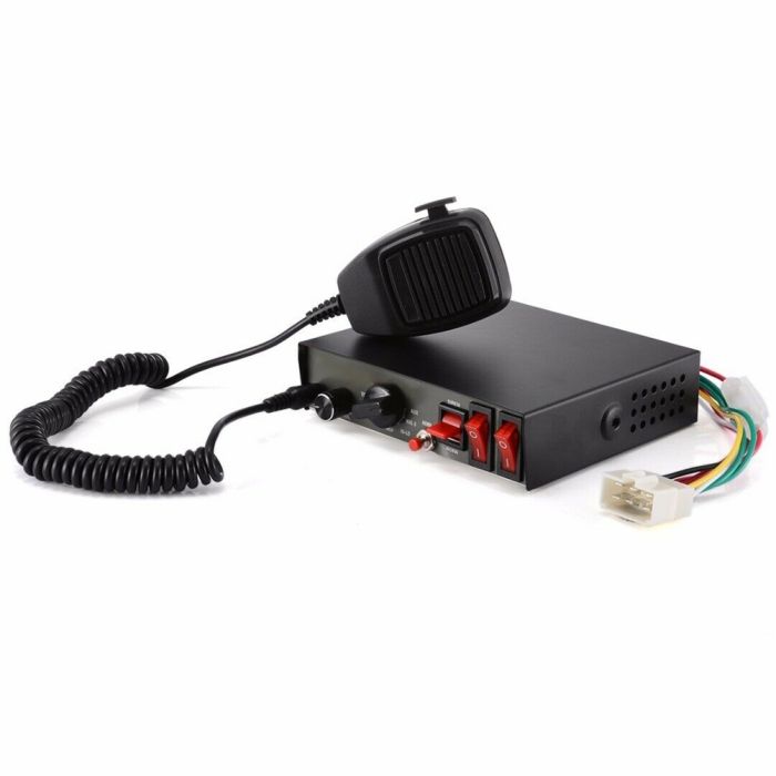 Car Warning Alarm Siren PA Speaker MIC Horn System For Rover