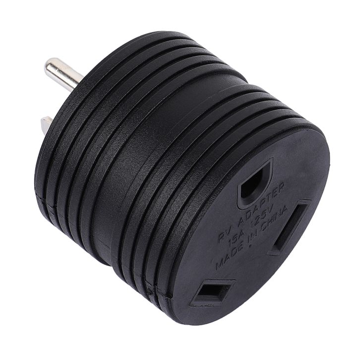 RV Power Cord Adapter 15AMP Male to 30AMP Female 