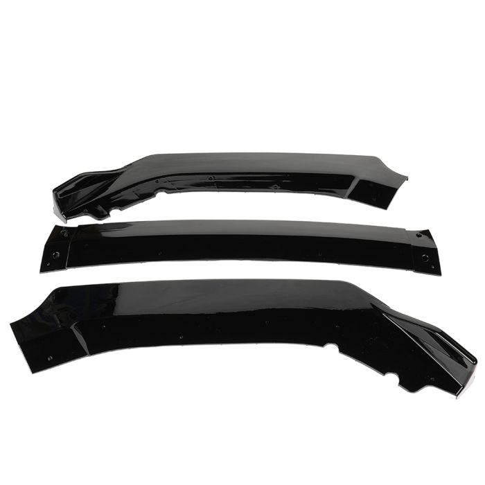 Front Bumper Body Kit Spoiler Chin Front Bumper Lip ABS for 2016-2019 Honda Civic -3PCS