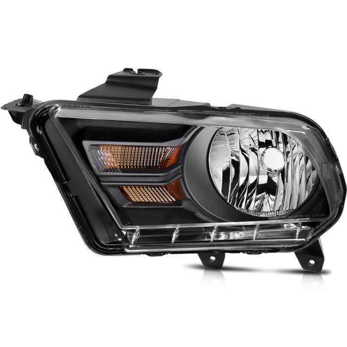 Fits 2010-2014 Ford Mustang Headlight Assembly Front Driver + Passenger Sides 