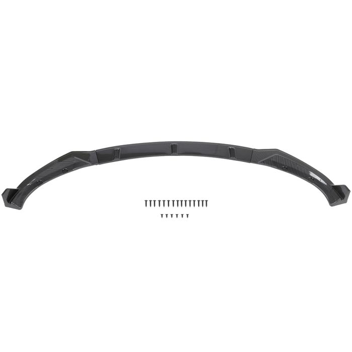 2017-2021 Tesla Model 3 Carbon Fiber Style Front Bumper Lip Spoiler - 3PCS