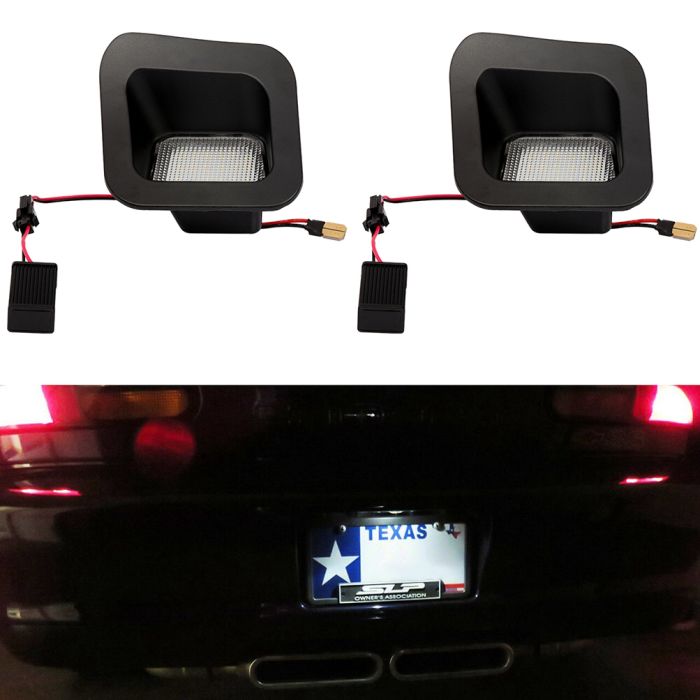 License Plate Light Tag Lamp Assembly 6000K White Replacement for Dodge Ram 1500 2500 3500 - 2Pack