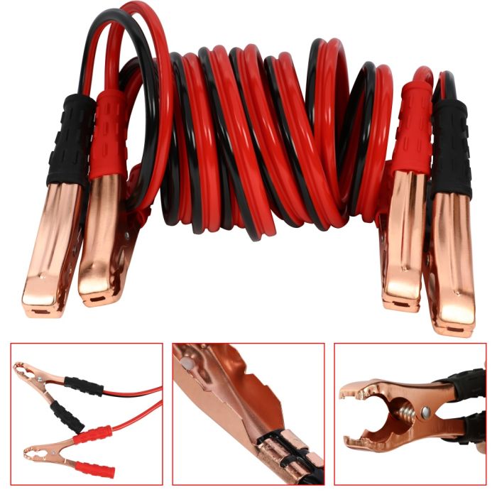 Booster Jumper Cables Starter 12FT 10Gauge Heavy Duty Power Battery Jumper