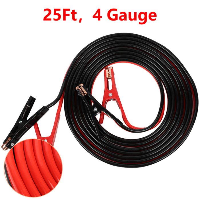 Jumper Cables 4 Gauge 25FT for Car Battery