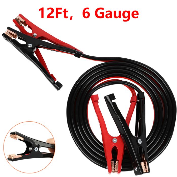 Jumper Cables 6 Gauge 12FT for Car Battery