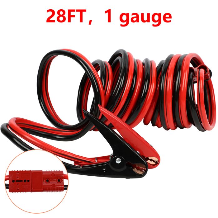 Jumper Cables 28FT 1 Gauge for Car Battery