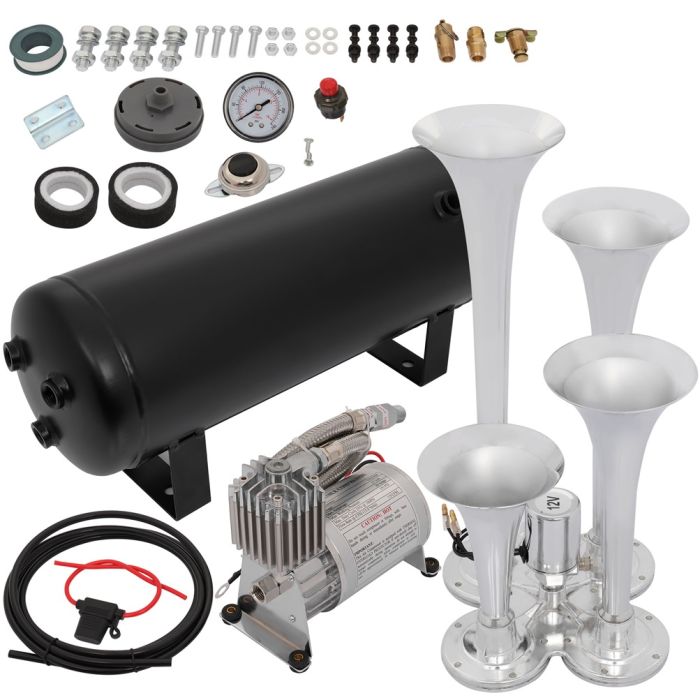 Air Horn Compressor Kit For Buick 