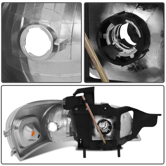 For Chevy Venture 1997-2005 Headlight Assembly Front Driver + Passenger Sides 