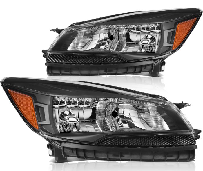 Fits Ford Escape 2013-2016 Front LED Headlight Assembly Set Left + Right Sides 