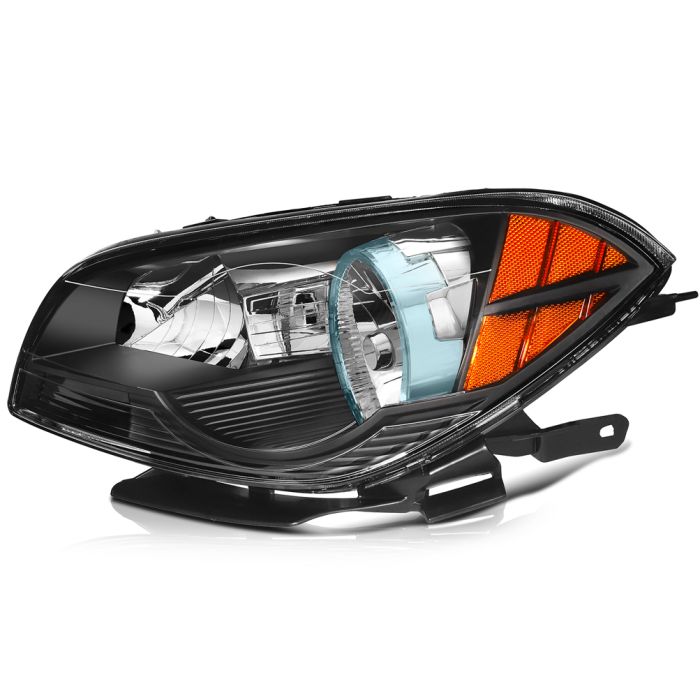 2008-2012 Chevrolet Malibu Headlight Assembly Driver and Passenger Side Black Housing 