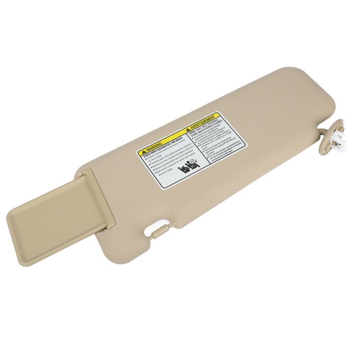 Sun Visor Beige Right Passenger Side with Sunroof for Toyota (74320-48490-E0)- 1 PC 