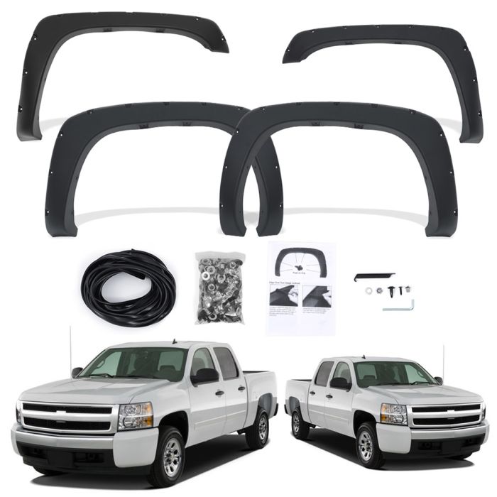 Fender Flares Pocket Style For Chevy Silverado Gmc Sierra 1999 2000 2001-2006 PP