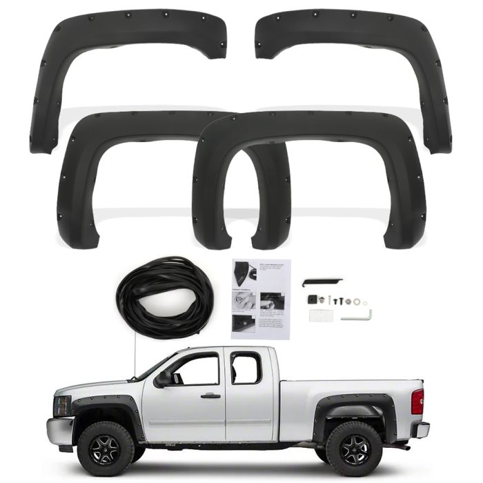 Textured Fender Flares Fits Chevy Silverado 1500 69