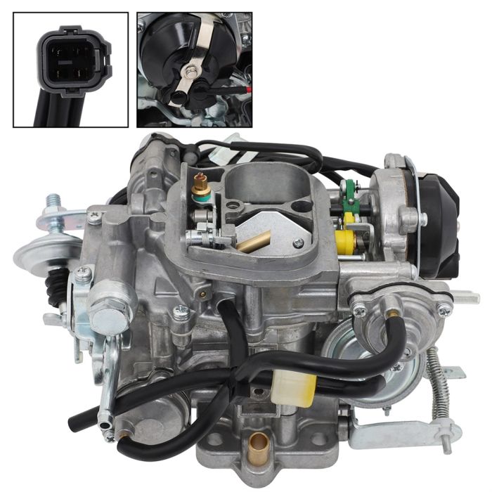 For 88 89 90 Toyota 22R Pickup Engine Upgraded Toy-507 Carburetor W/ Square Plug