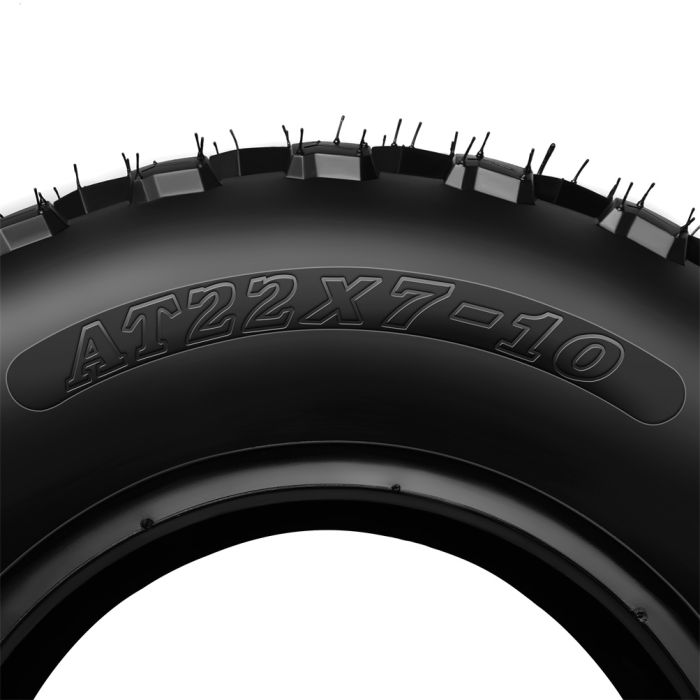 ATV Tire 22x7-10 Fit For All Terrains UTV Tire 6 PR No Rim Included - 1 Pack